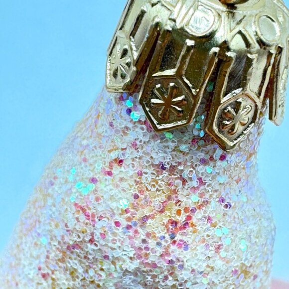 Christopher Radko Ice House 4" Glass Christmas Ornament Snow Glittery Vintage - Picture 4 of 9